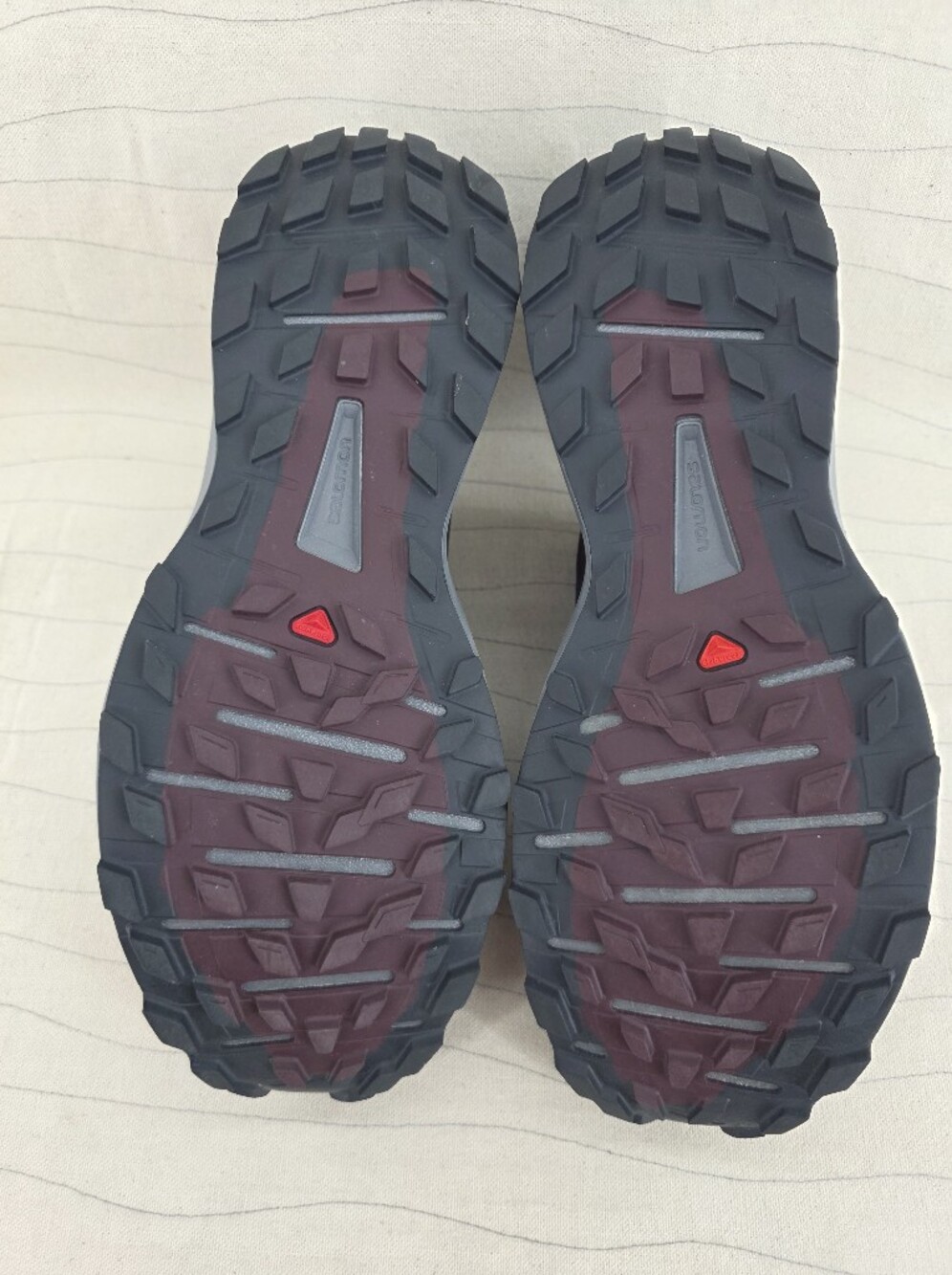 Salomon Womens Sense Ride 4 Mulberry Gray Trail Running Hiking Shoes 413053 Sz 8 - Picture 9 of 10
